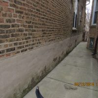Plastered bricks