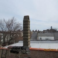 Leaking block chimney