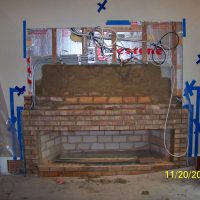 fireplace under construction