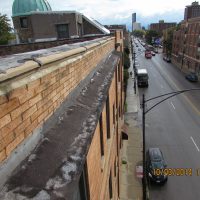 old wall and cornice